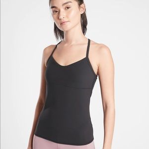 Athleta Vinyasa Top in Forest Green